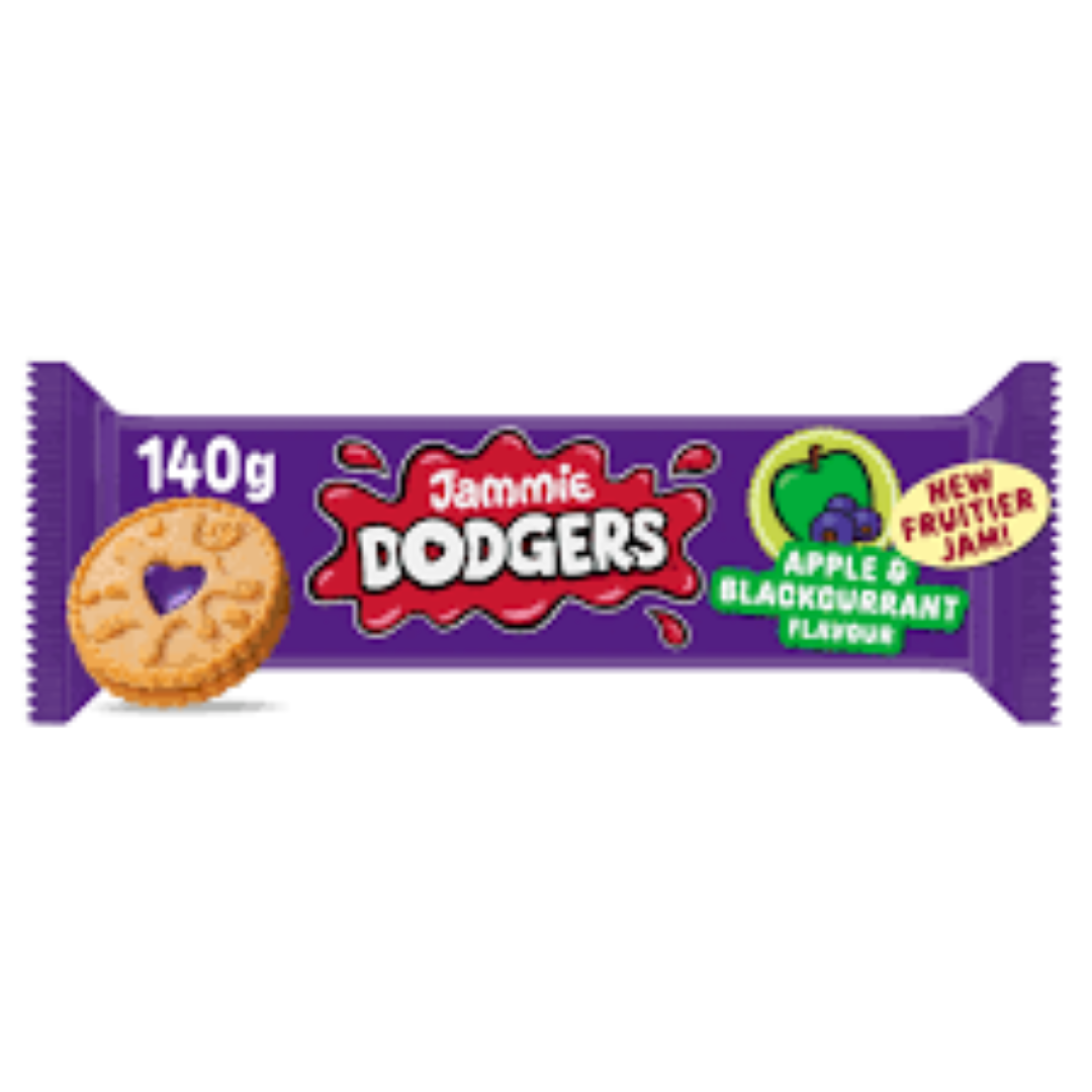 JAMMIE DODGERS APPLE N BLACKCURRANT 140G